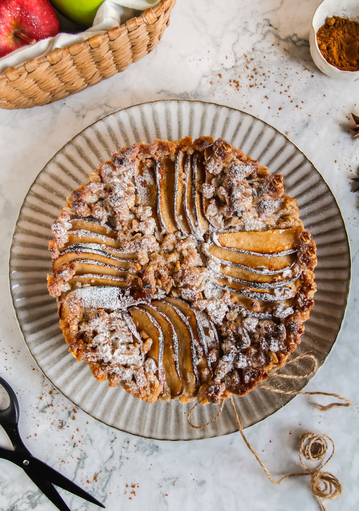 Vegan Big Crumb Apple Cake