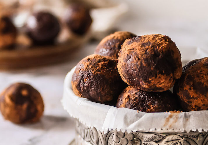 Dark Chocolate Orange Truffles (Naturally Sweetened)