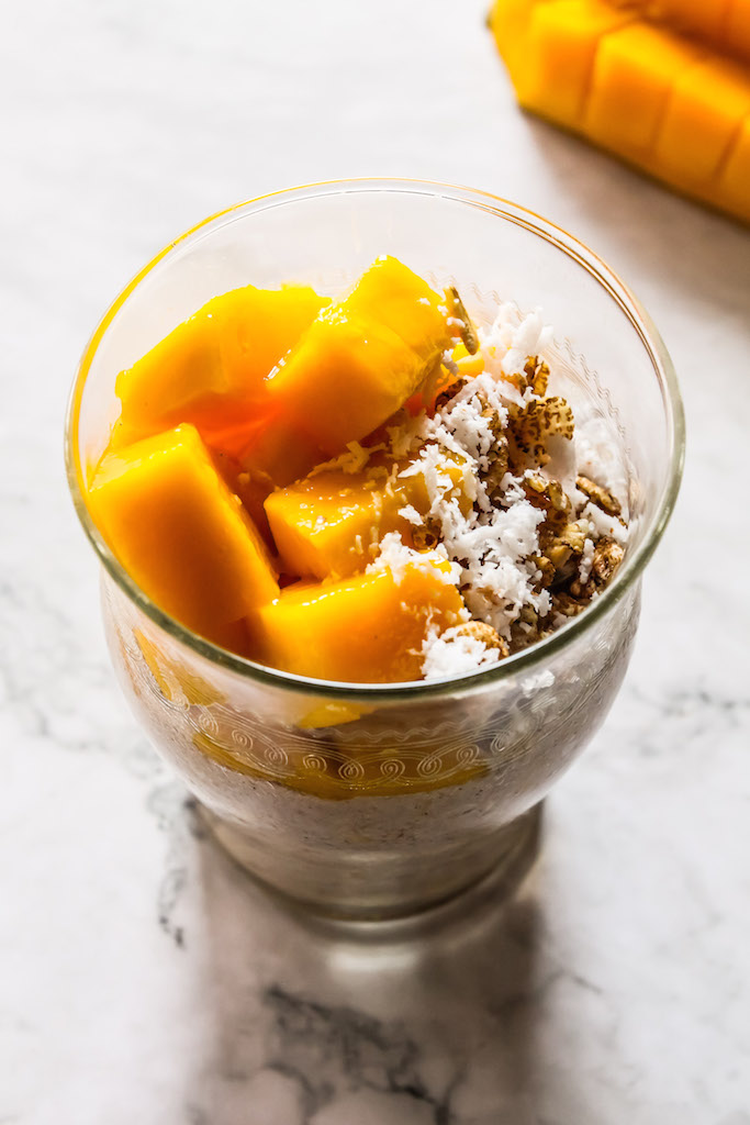 Horchata Overnight Oats with Guimaras Mangoes