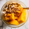 Horchata Overnight Oats with Guimaras Mangoes