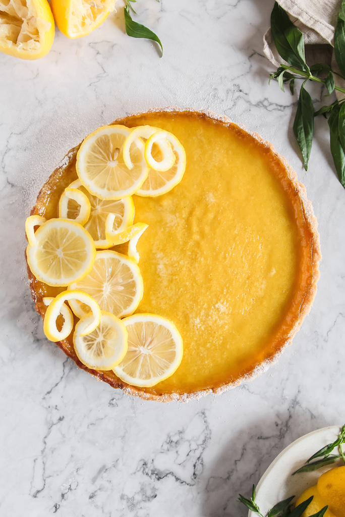 Earl Grey Lemon Tart with a Shortcrust Pastry