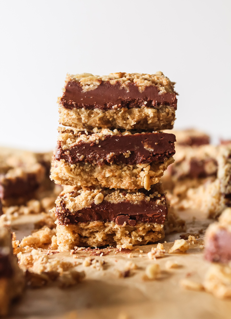 No Bake Chocolate Peanut Butter Revel Bars