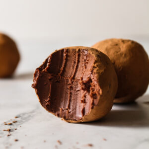 Salted Chocolate Silk Truffles (Vegan)