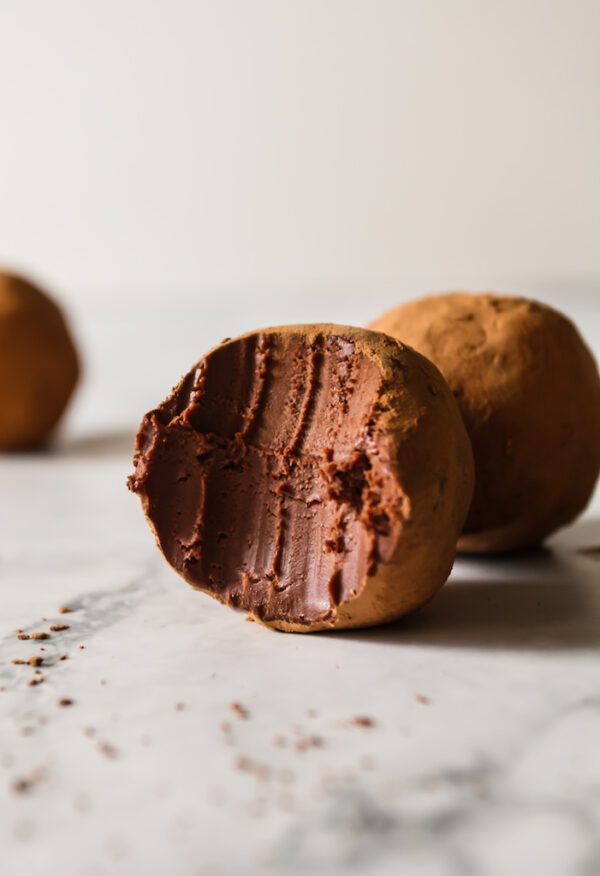 Salted Chocolate Silk Truffles (Vegan)