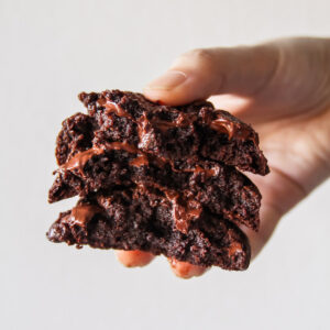 Double Chocolate Fudge Cookies