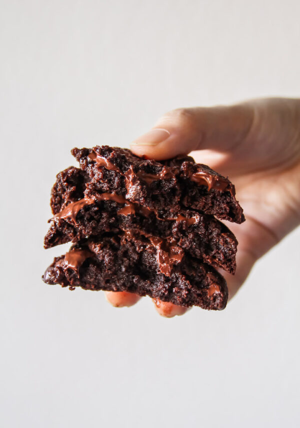 Double Chocolate Fudge Cookies